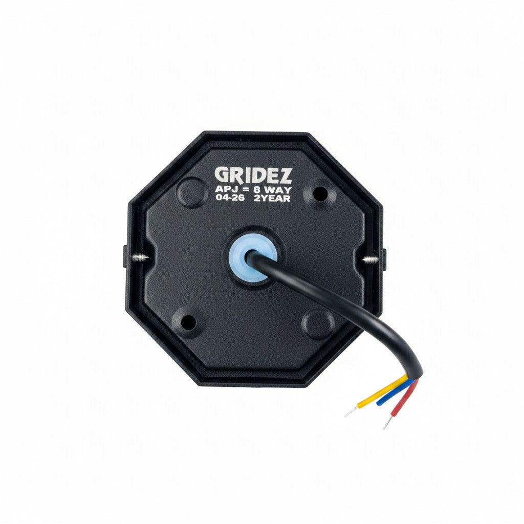 GRIDEZ Outdoor 8-Way Allegation Wall Light