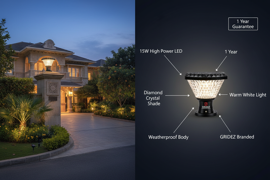 GRIDEZ Gate Light - Home Exterior Marketing Visual
